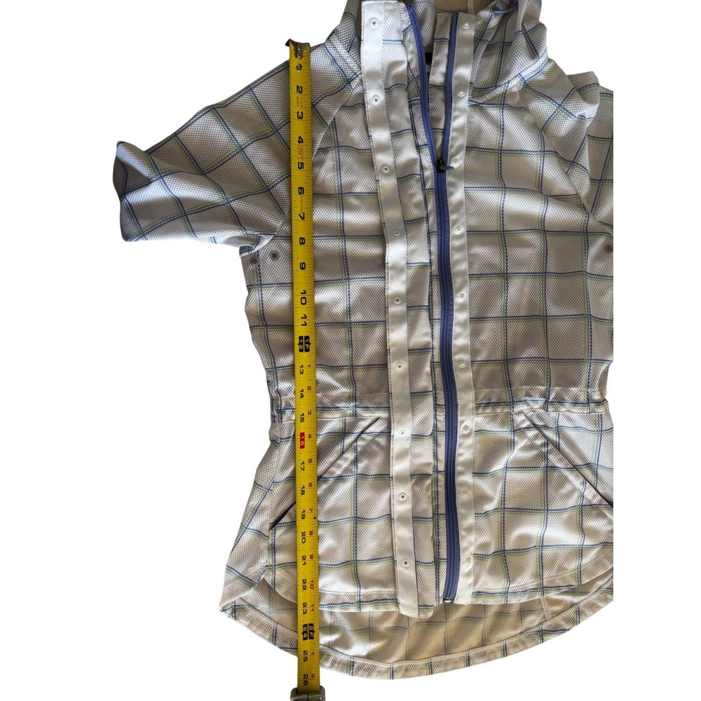 Skechers women's GOshield Jubilee Jacket. Sz XS Green& Blue plaid (204) - Picture 10 of 10